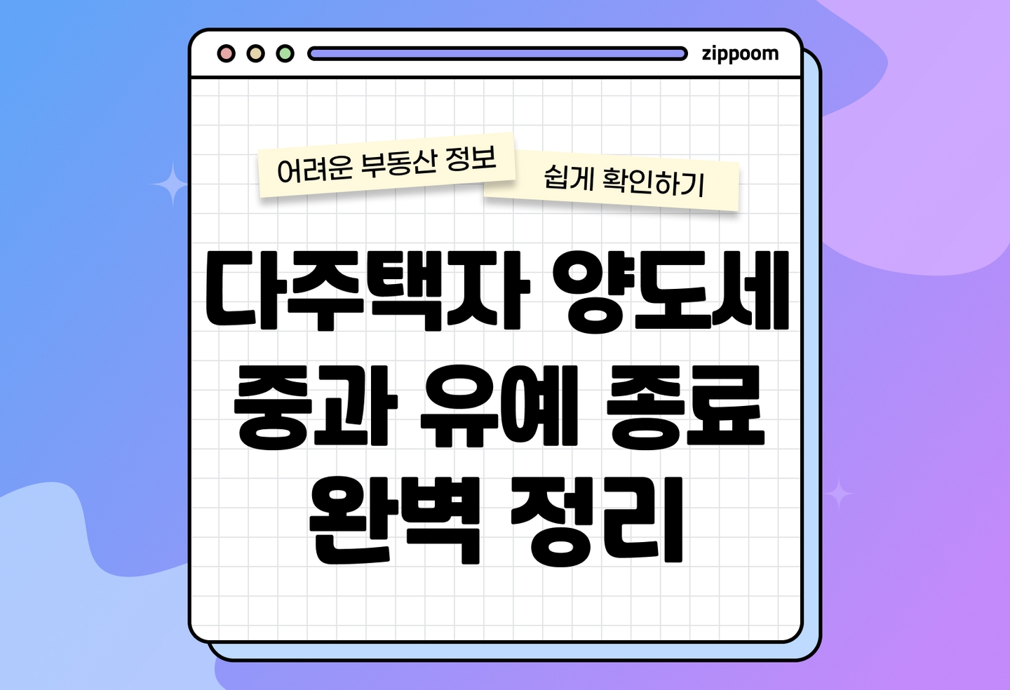 다주택자 양도세 중과 유예 5월 종료, 뭐가 달라지나요? 2주택·3주택 기준 총정리 (2026) thumbnail